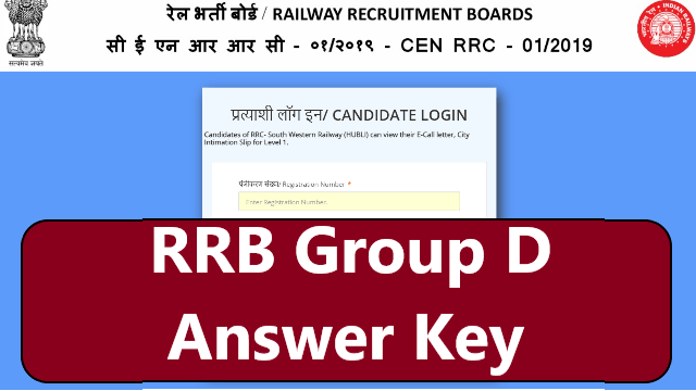 RRB Group D Answer Key 