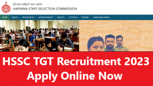 Haryana HSSC TGT Recruitment 2023