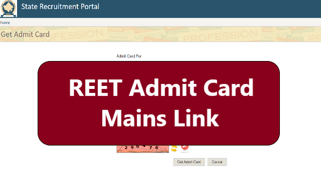 RSMSSB REET Mains Admit Card 2023