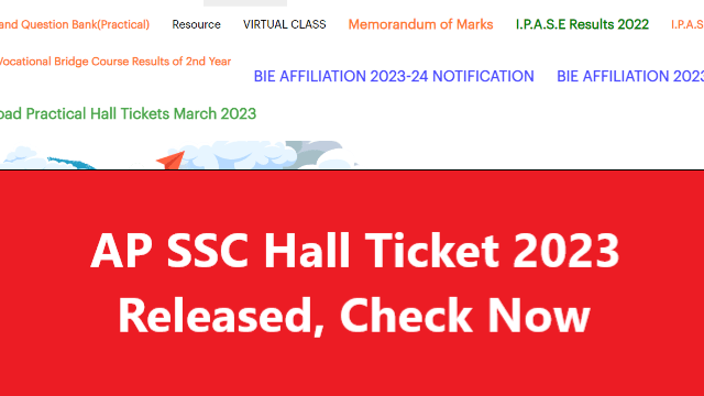 AP SSC Hall Ticket 2023