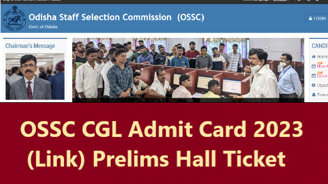OSSC CGL Admit Card 2023 